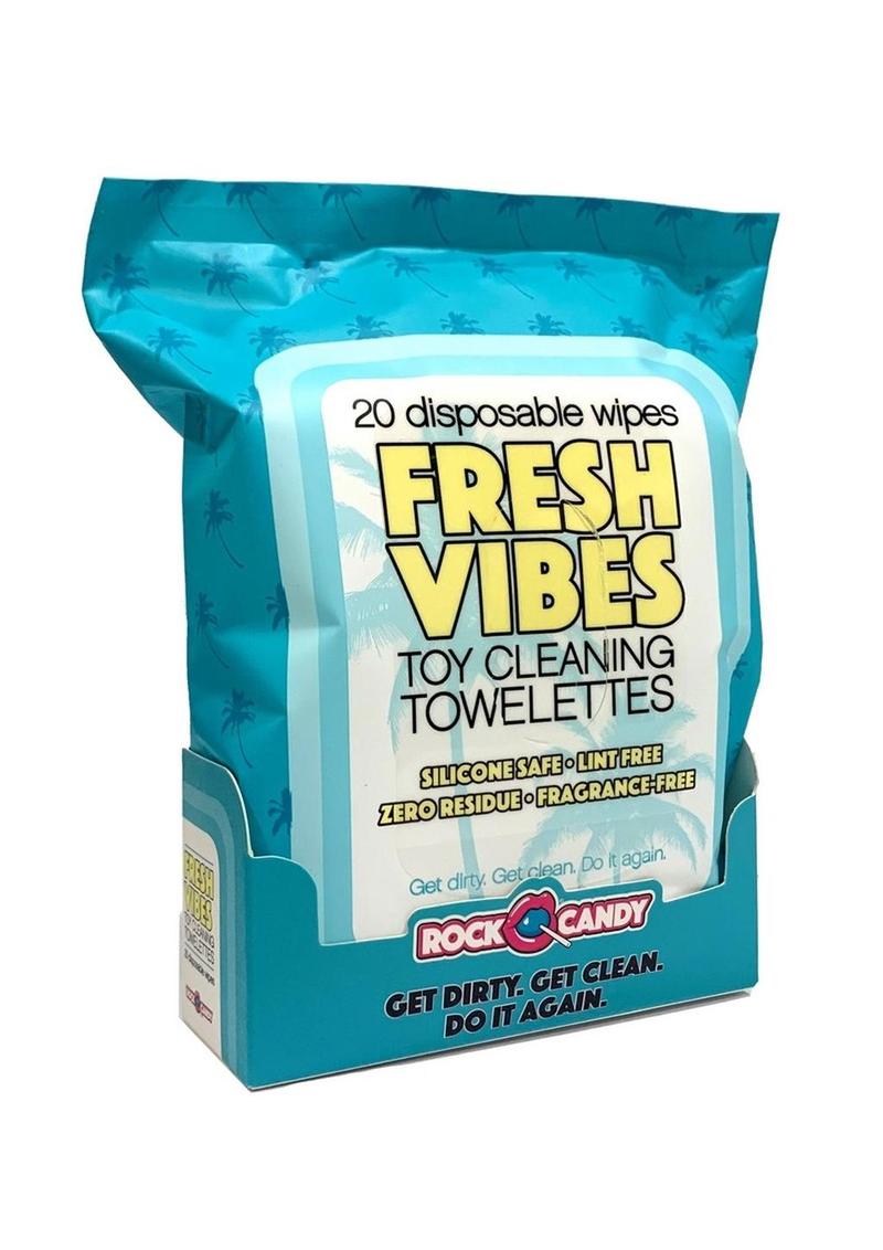 Rock Candy Fresh Vibes Toy Cleaning Wipes Travel - 20 Count/Pack