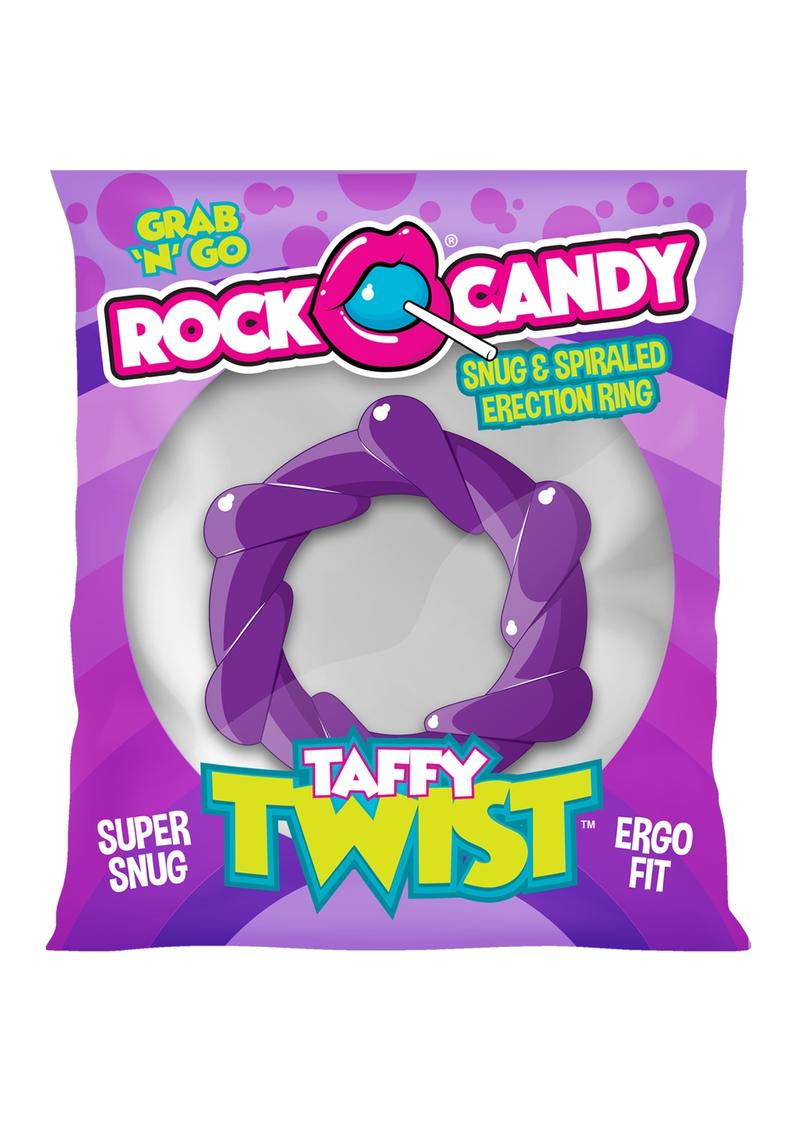 Rock Candy Taffy Twist Cock Ring - Purple