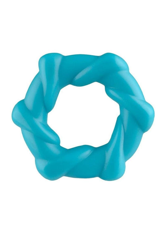 Rock Candy Taffy Twist Cock Rings - Assorted Colors - 24 Per Display/Display