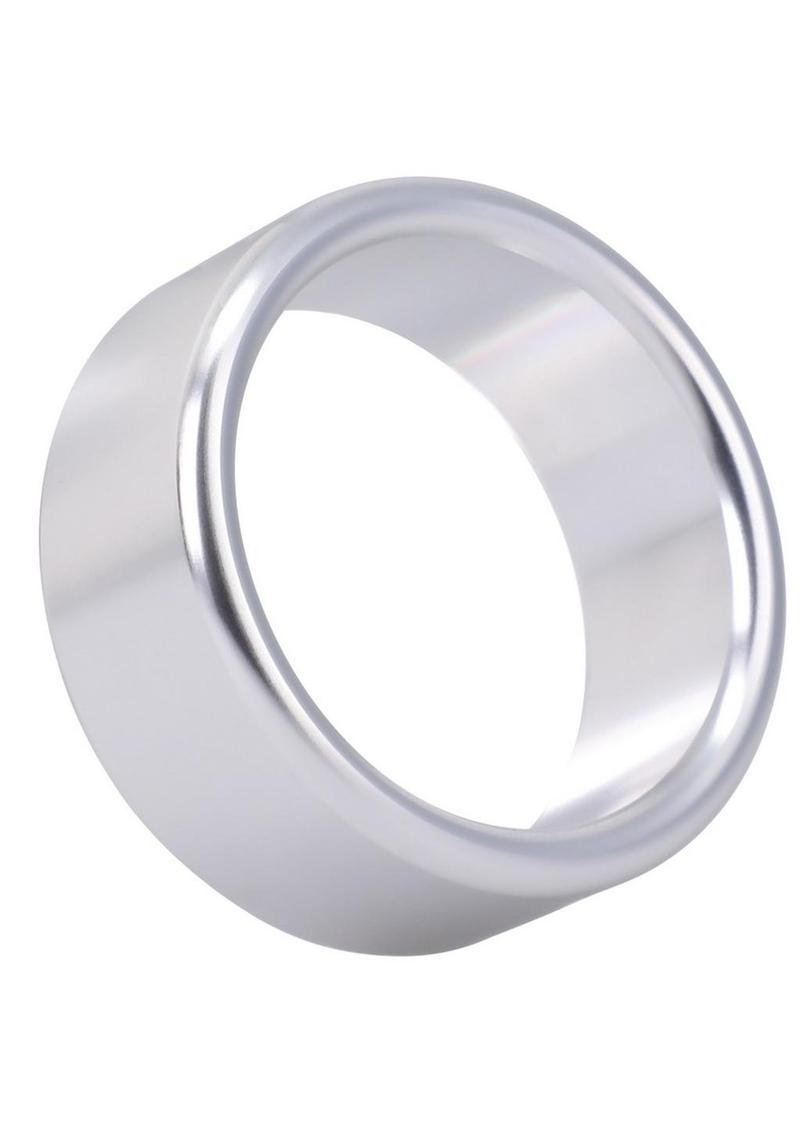 Rock Solid Brushed Alloy Aluminum Cock Ring