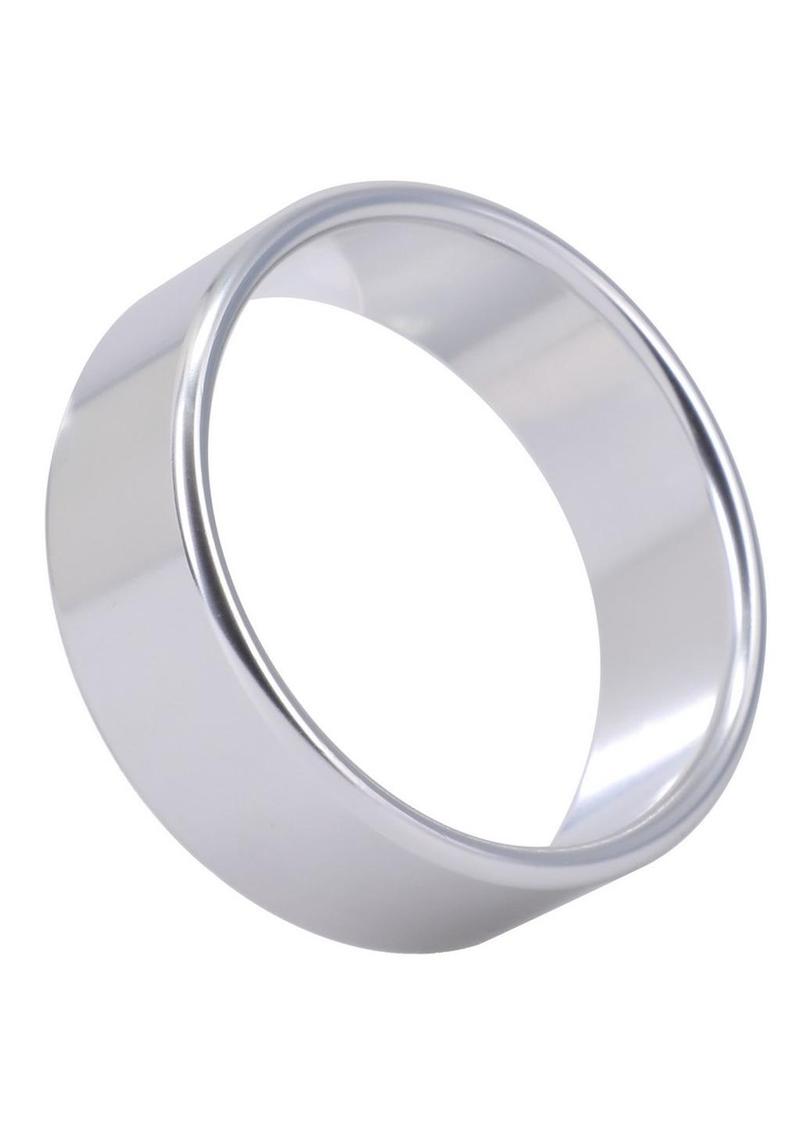 Rock Solid Brushed Alloy Aluminum Cock Ring