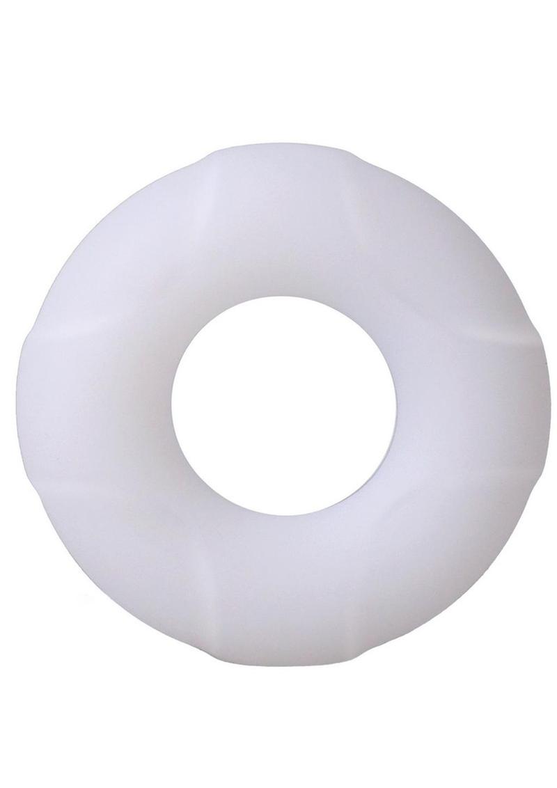 Rock Solid Lifesaver Silicone Cock Ring - White