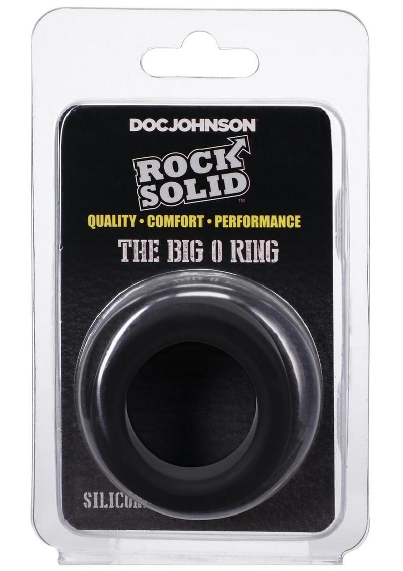 Rock Solid The Big O Silicone Cock Ring - Black