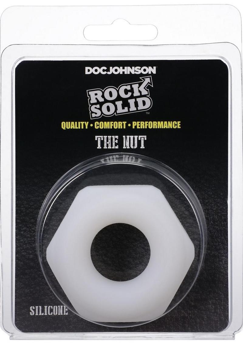 Rock Solid The Nutt Silicone Cock Ring - White