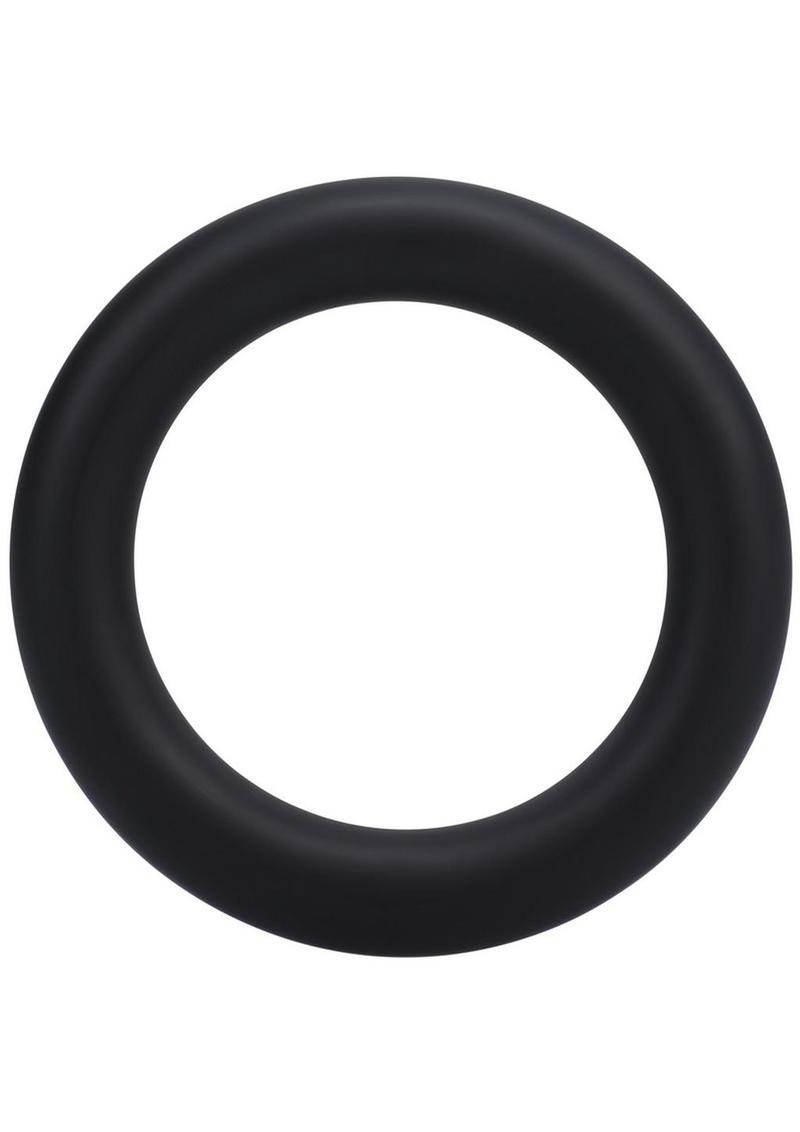 Rock Solid The Silicone Gasket Cock Ring - Black - Large