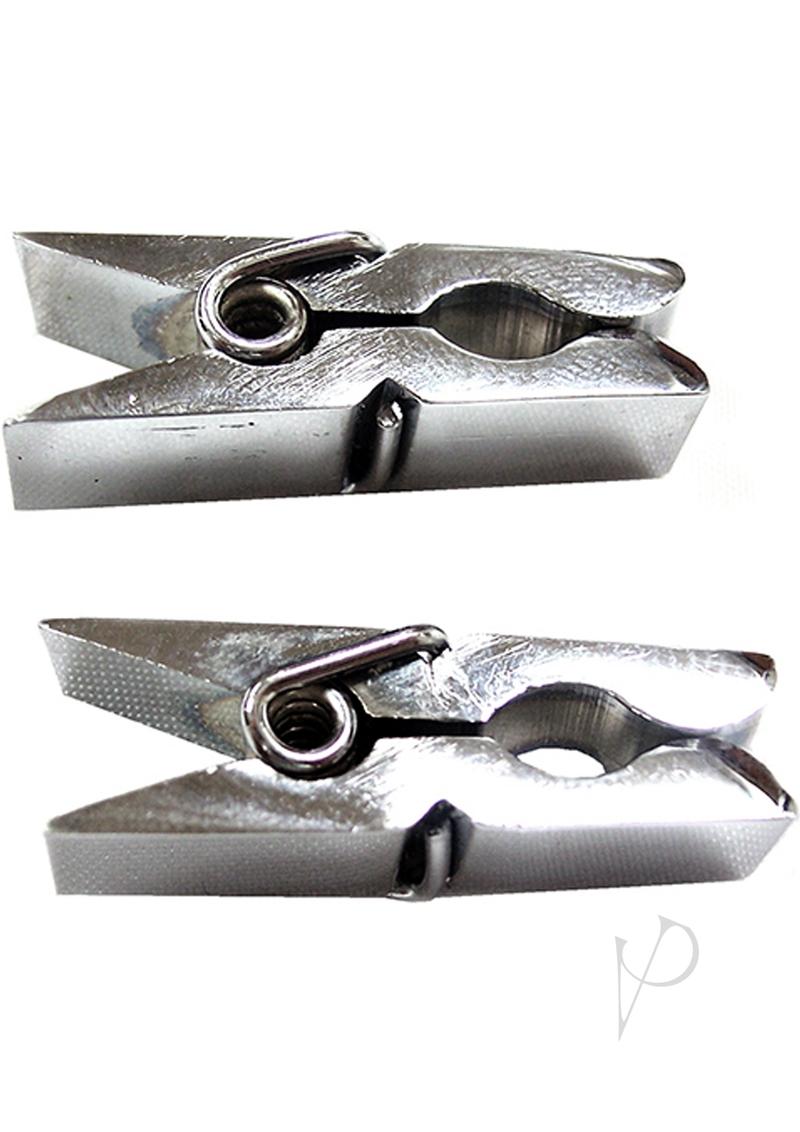 Rouge Metal Nipple Clamps - Metal/Silver