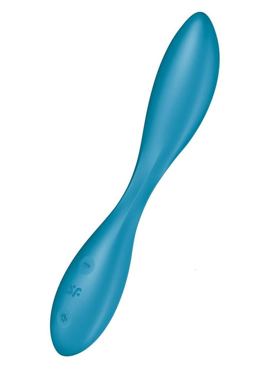 Satisfyer G-Spot Flex 1 Rechargeable Silicone Vibrator - Blue/Petrol