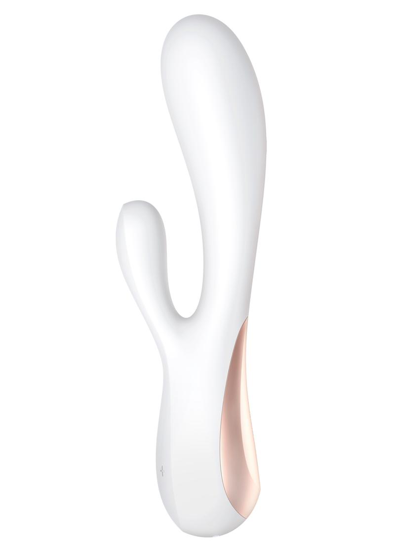 Satisfyer Mono Flex Rechargeable Silicone Rabbit Vibrator - White