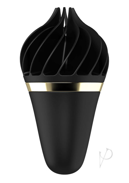 Satisfyer Sweet Treat Silicone Magnetic USB Rechargeable Waterproof - Black/Gold
