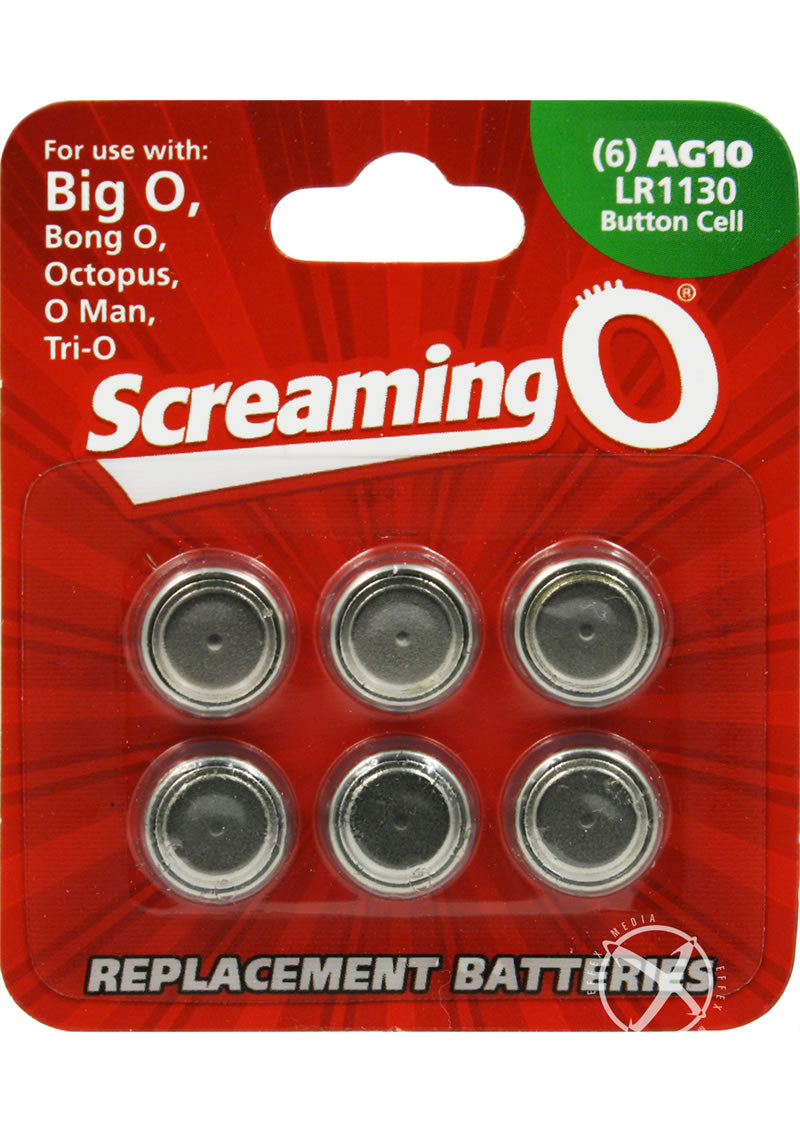 Screaming O Batteries Ag10 Lr1130 Button Cell - 6 Pack