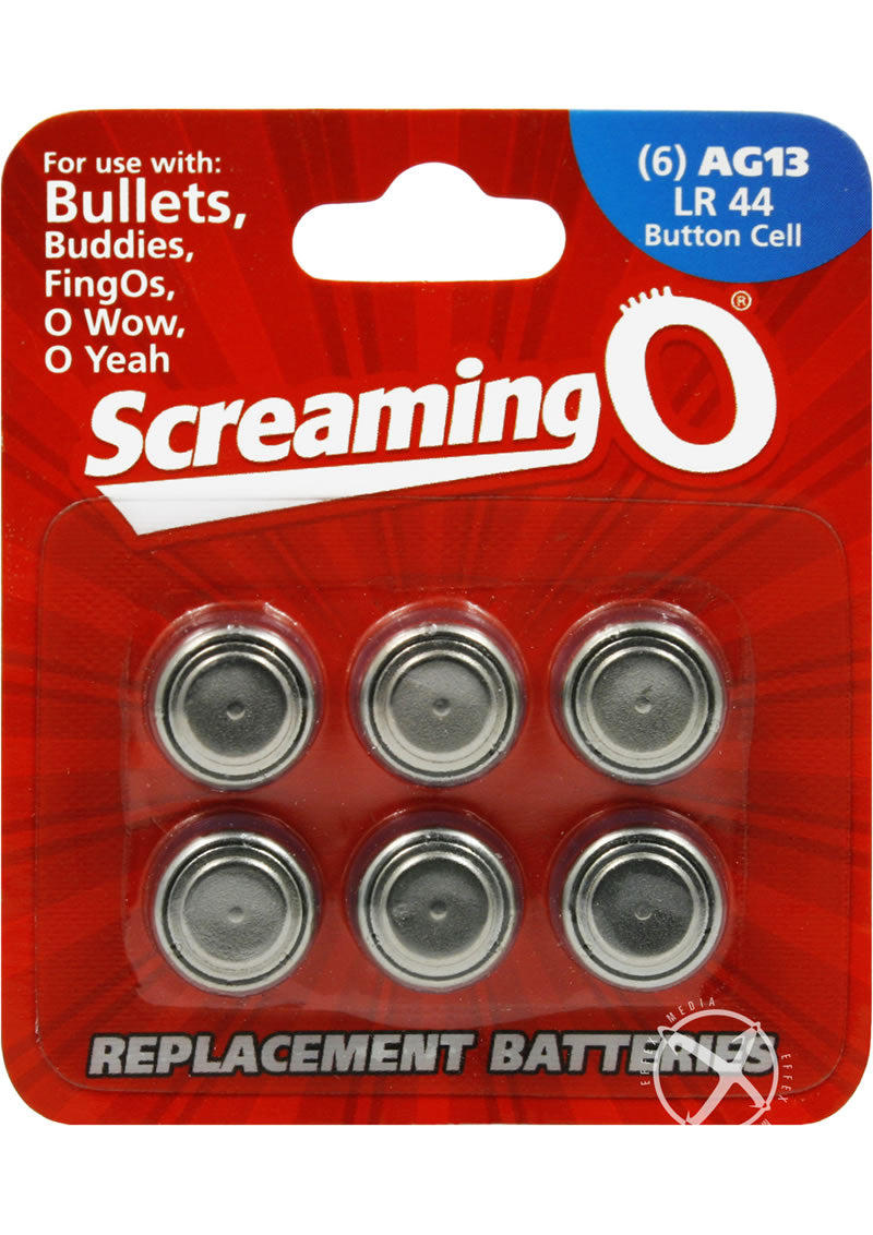 Screaming O Batteries Ag13 Lr44 Button Cell - 6 Pack