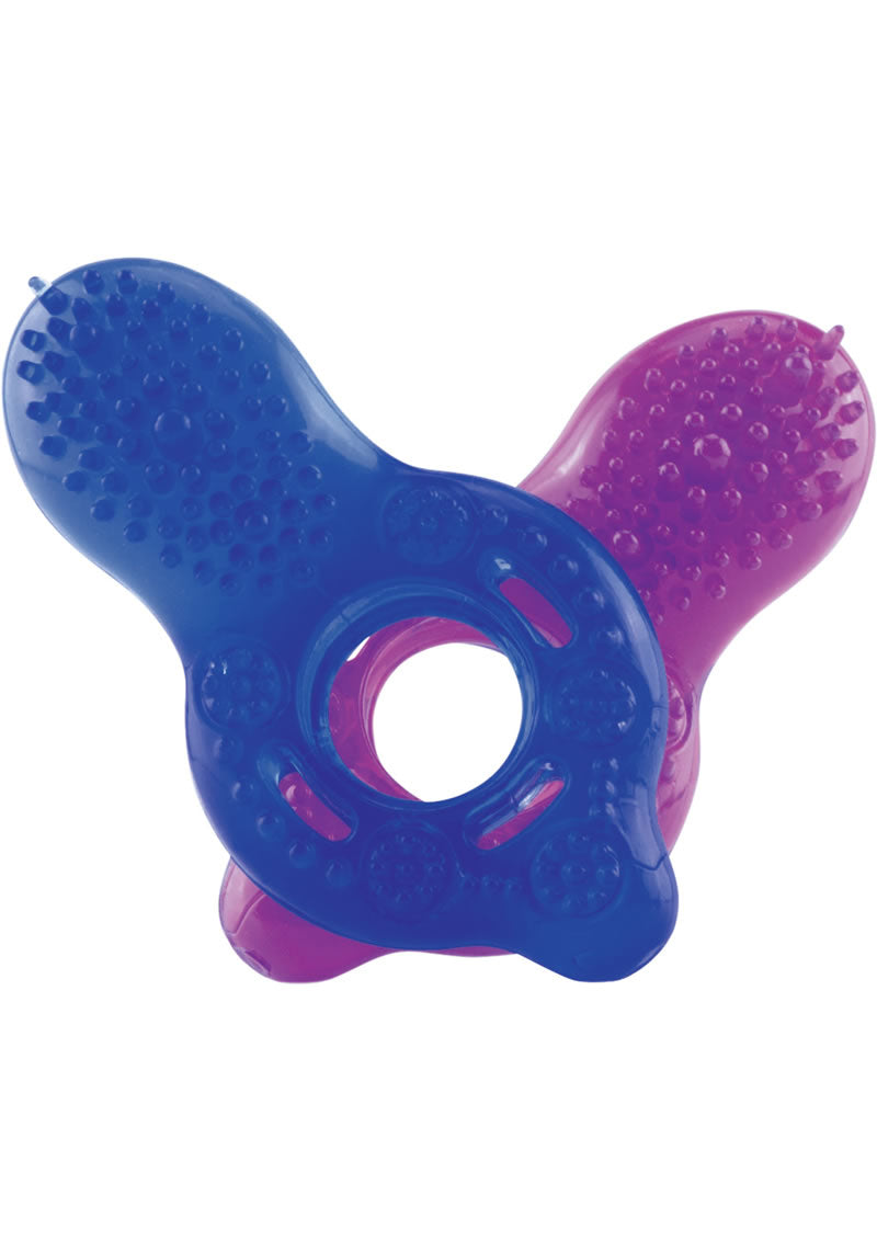 Screaming O O-Joy Non Vibrating Stimulation Ring - Pink/Purple