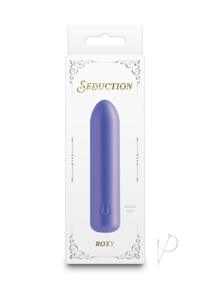 Seduction Roxy Rechargeable Silicone Bullet - Blue