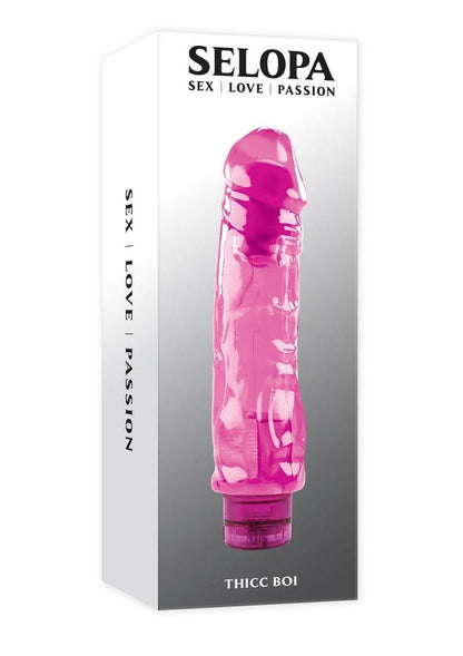 Selopas Thicc Boi Vibrating Dildo - Pink