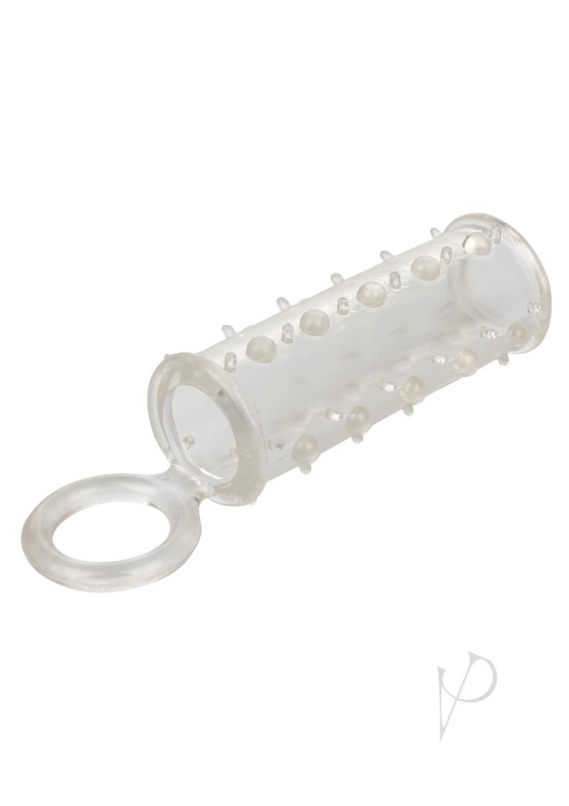 Sensation Enhancer Penis Sleeve with Scrotum Support - Clear