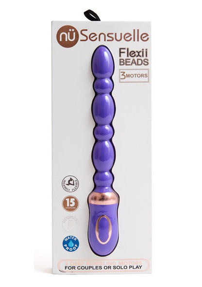 Sensuelle Flexii Beads Silicone Rechargeable Probe - Purple/Ultra Violet