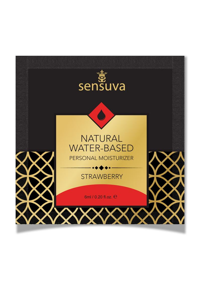 Sensuva Erosense Water Natural Water Based Strawberry Flavored Lubricant - .2oz