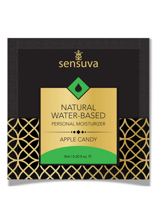 Sensuva Natural Water Based Apple Candy Flavored Lubricant - .2oz