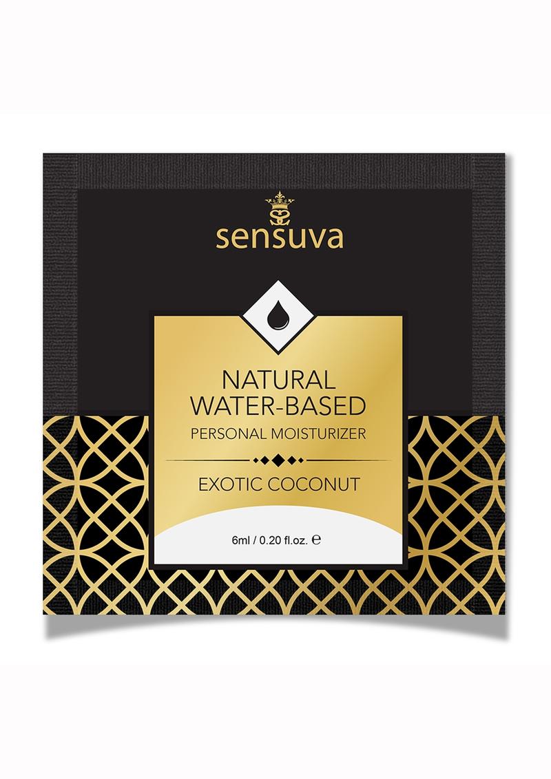 Sensuva Natural Water Based Exotic Coconut Flavored Lubricant - .20oz Foil