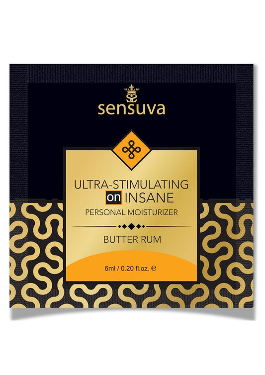 Sensuva Ultra Stimulating On Insane Butter Rum Flavored Lubricant - .2oz