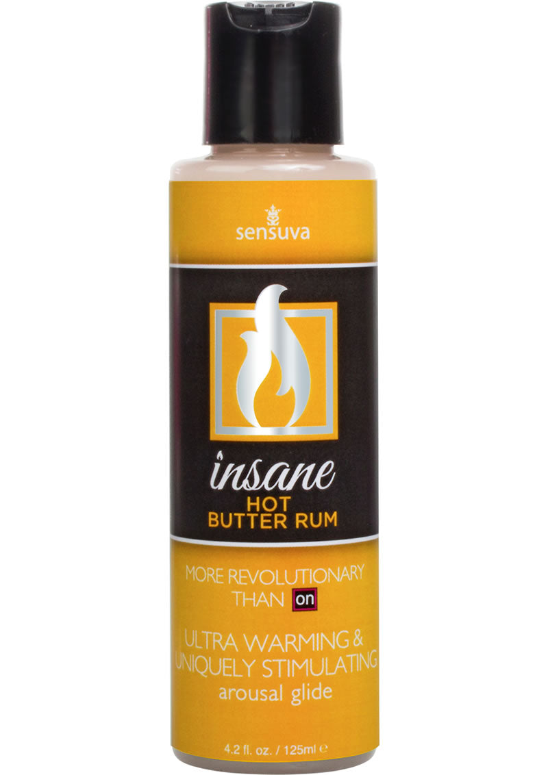 Sensuva Ultra Stimulating On Insane Butter Rum Flavored Lubricant - 4oz