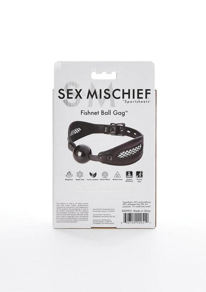 Sex and Mischief Fishnet Ball Gag