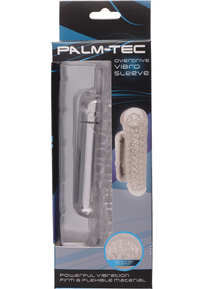 Sexflesh- Palm-Tec Overdrive Vibro Sleeve - Clear