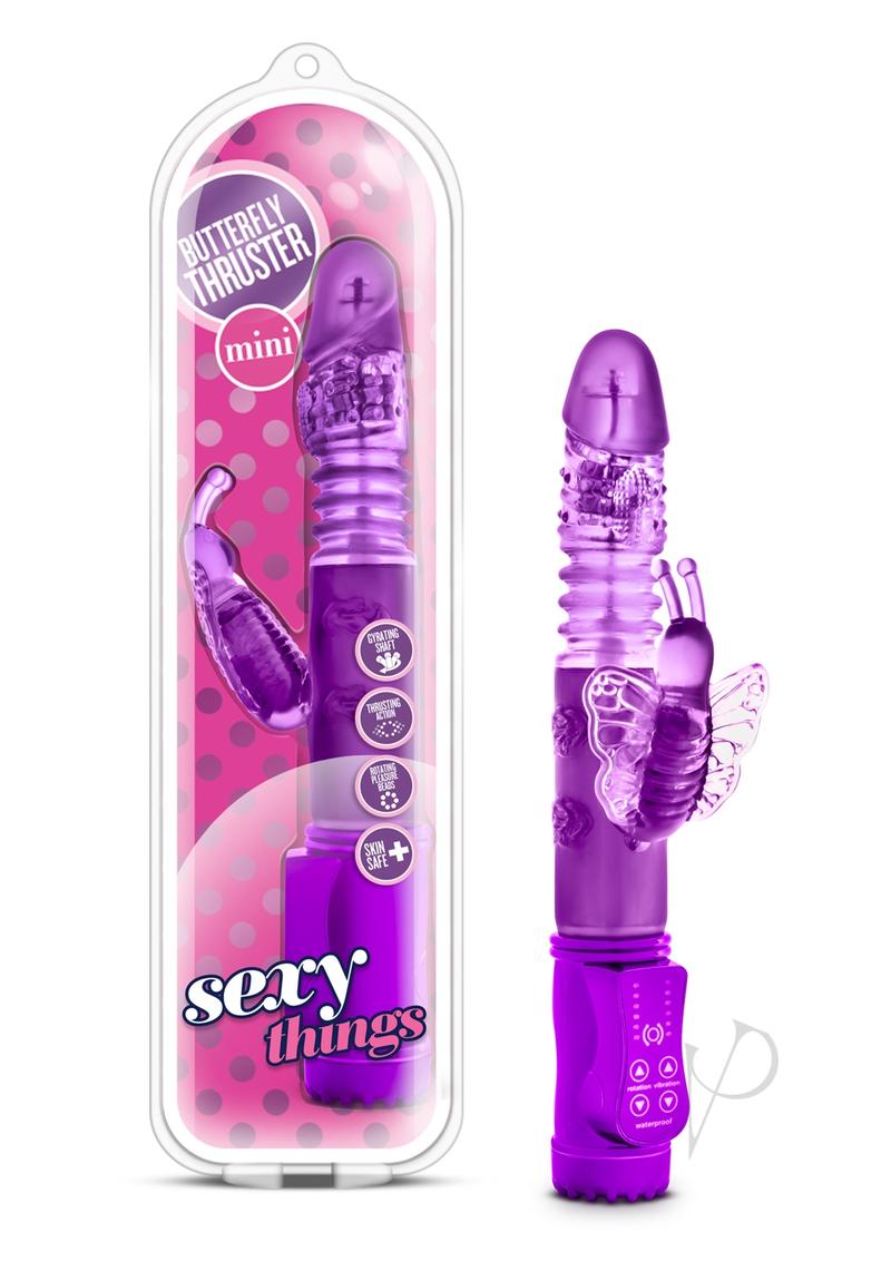 Sexy Things Butterfly Thruster Mini Rabbit Vibrator - Purple