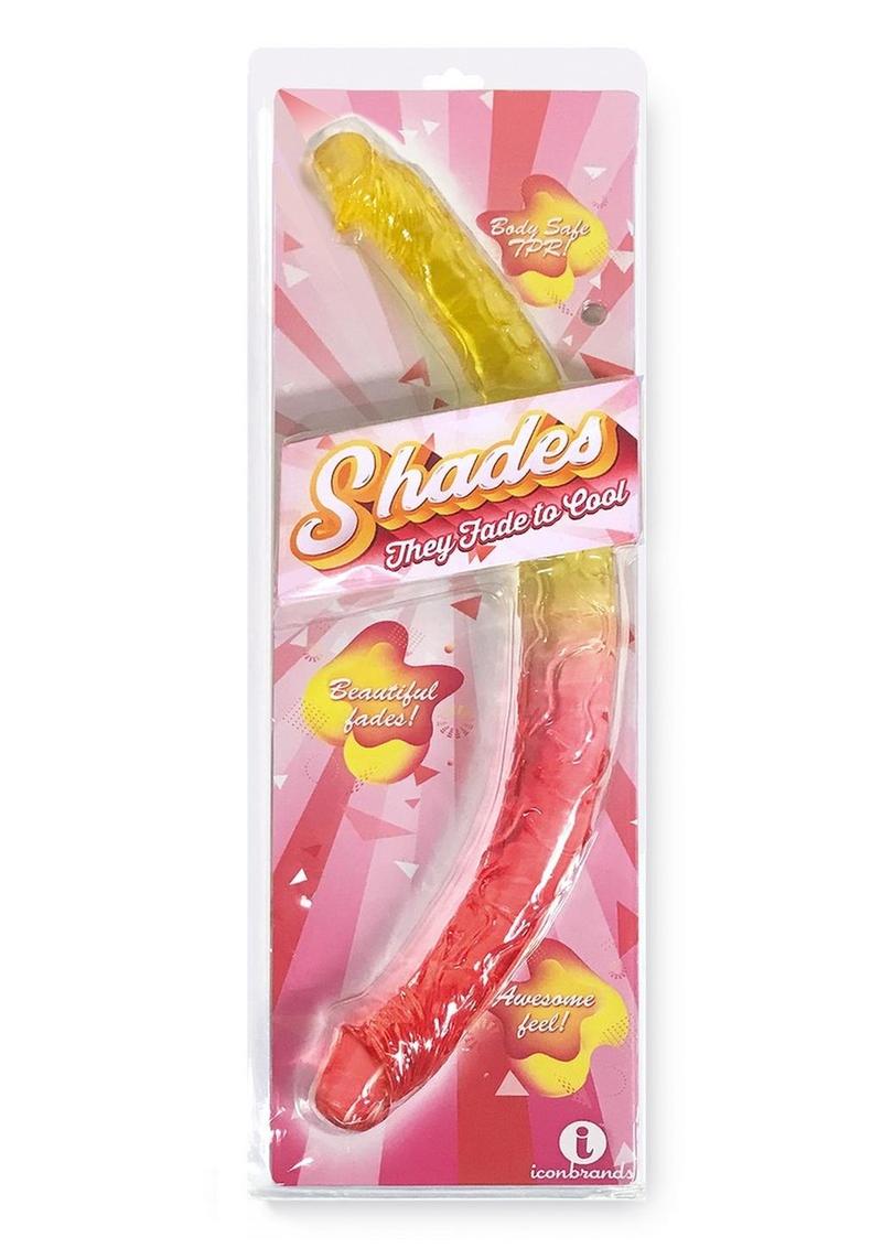 Shades Gradient Jelly Double Dong - Pink/Yellow