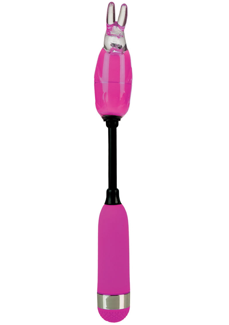 Shane's World Campus Buzz Massager with Removable Bunny Sleeve - Pink/Purple