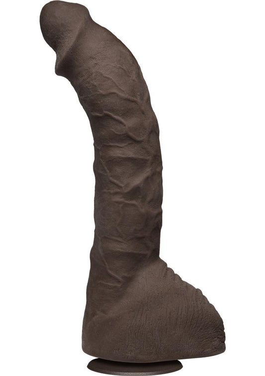 Signature Cocks Ultraskyn Prince Yahshua Dildo - Chocolate - 10.5in