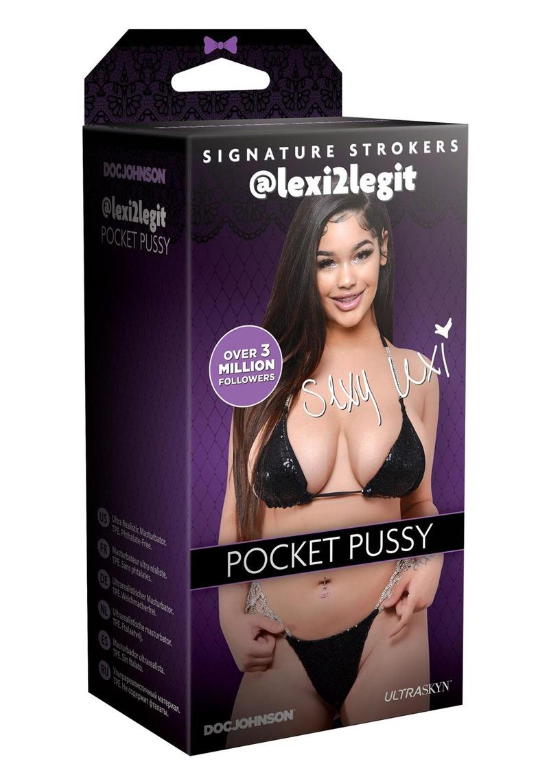 Signature Strokers Girls Of Social Media @Lexi2legit Pocket Masturbator - Pussy - Caramel