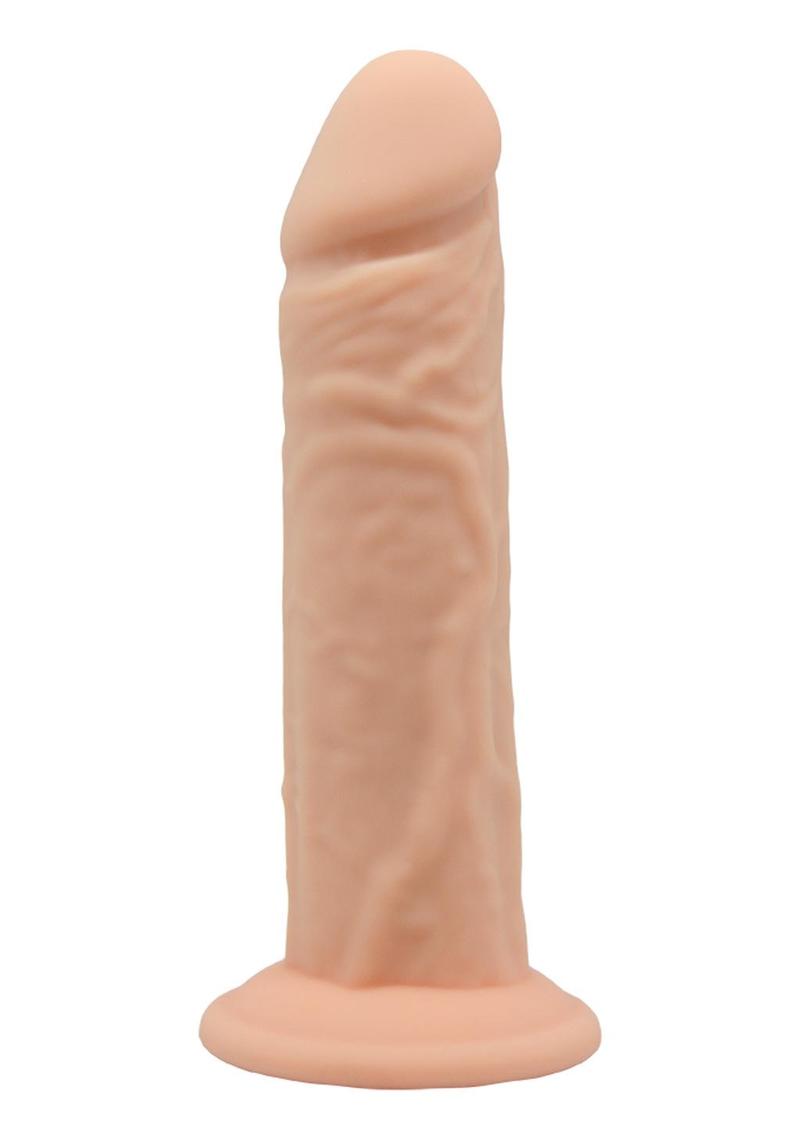 SilexD Model 4 Xm03 Silicone Realistic Dual Dense Dildo - Vanilla - 7in