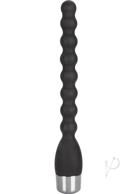 Silicone Bendie Power Probe Anal Beads Waterproof - Black