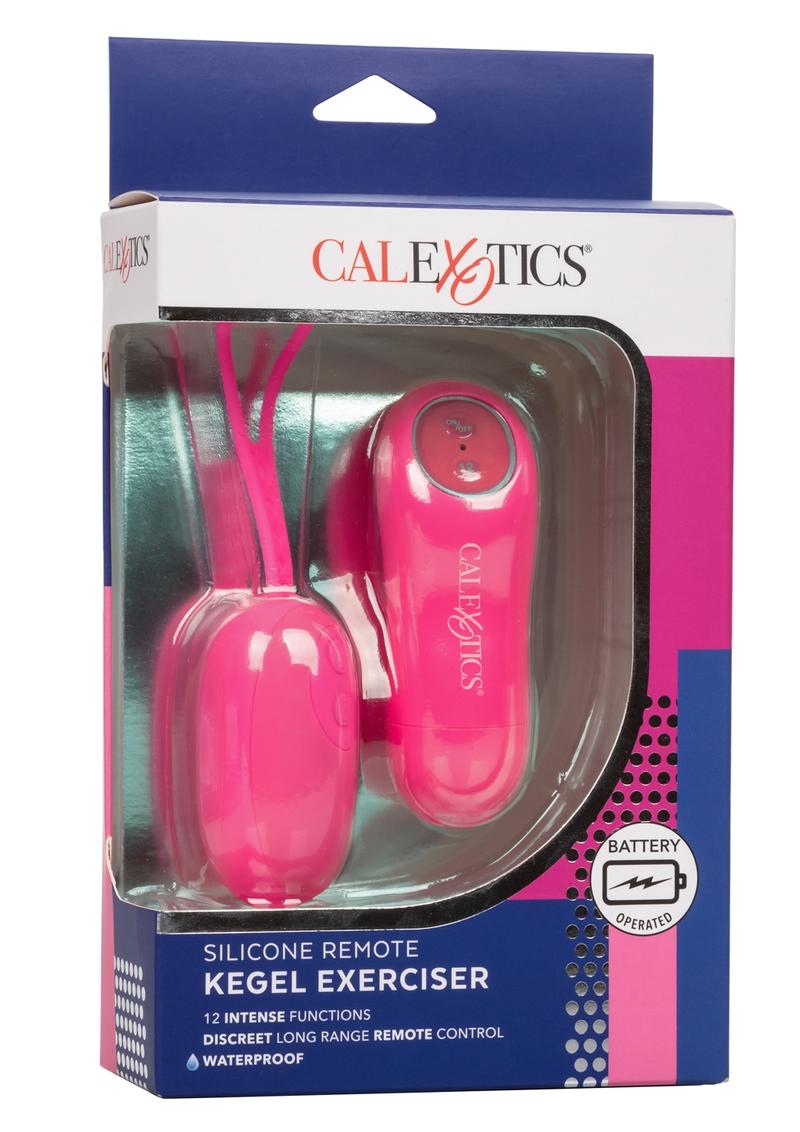 Silicone Remote Kegel Exerciser with Remote - Pink