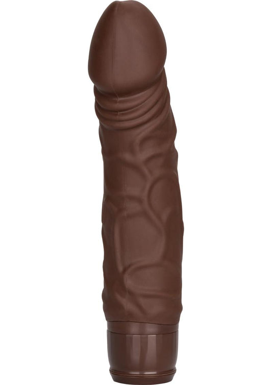 Silicone Stud Woody Vibrator - Chocolate