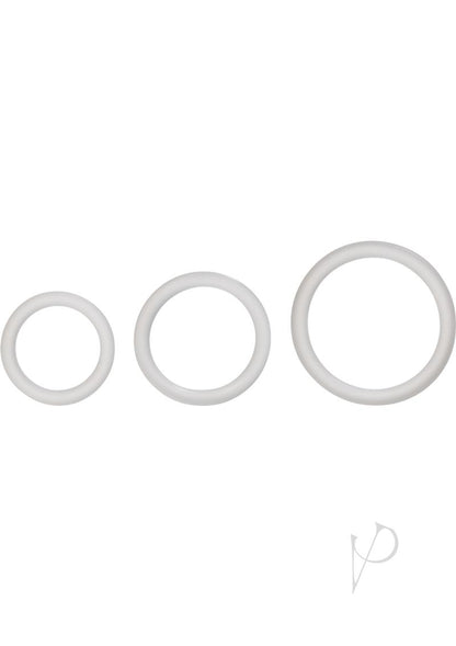 Silicone Support Rings Cock Rings - Clear - 3 Piece Set