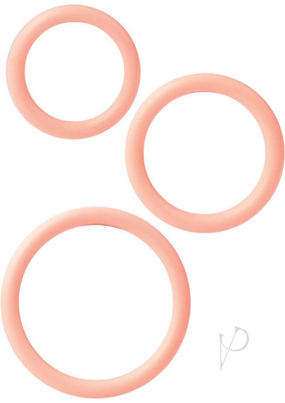 Silicone Support Rings Cock Rings - Ivory - 3 Piece Set