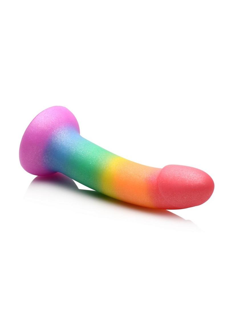 Simply Sweet Phallic Silicone Rainbow Dildo