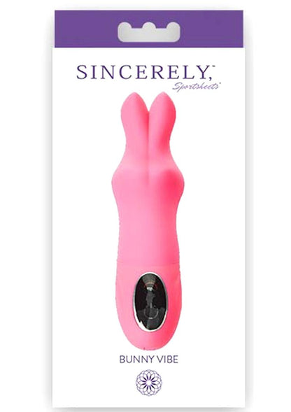 Sincerely Bunny Vibe Silicone Vibrator - Pink