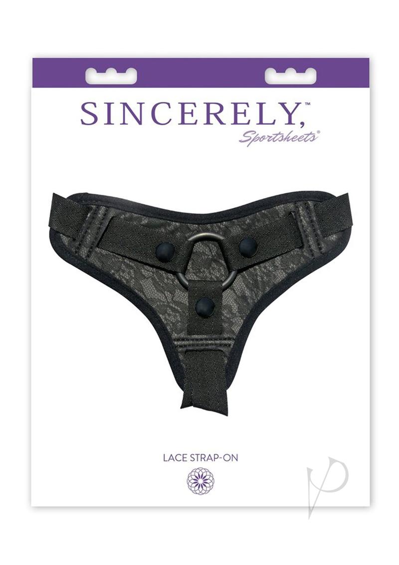 Sincerely Lace Strap-On Harness - Black