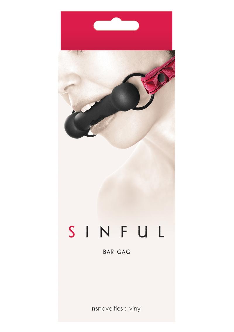 Sinful Silicone Bar Gag - Pink