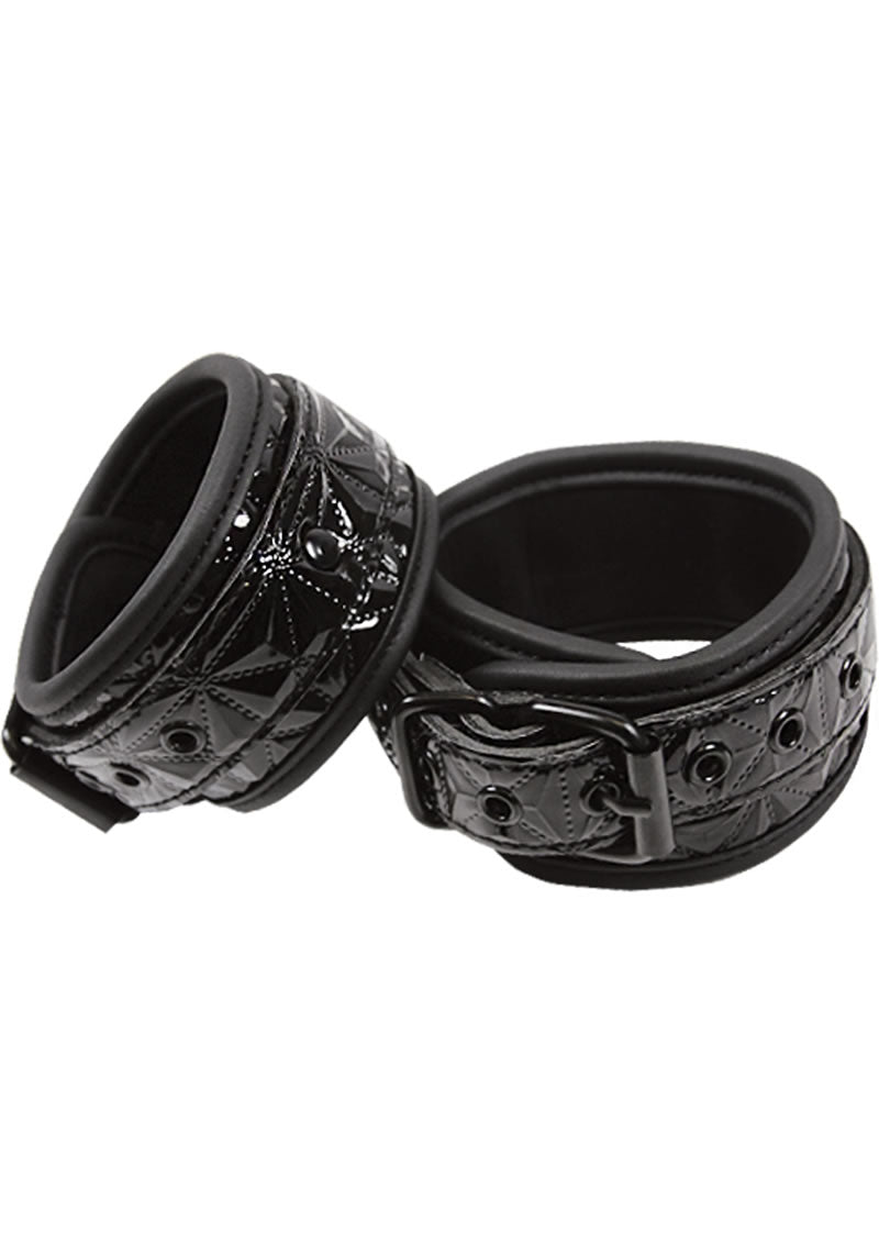 Sinful Wrist Cuffs - Black