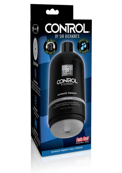 Sir Richard's Control Intimate Therapy Firm Hole Masturbator - Butt - Black/Gray/Grey