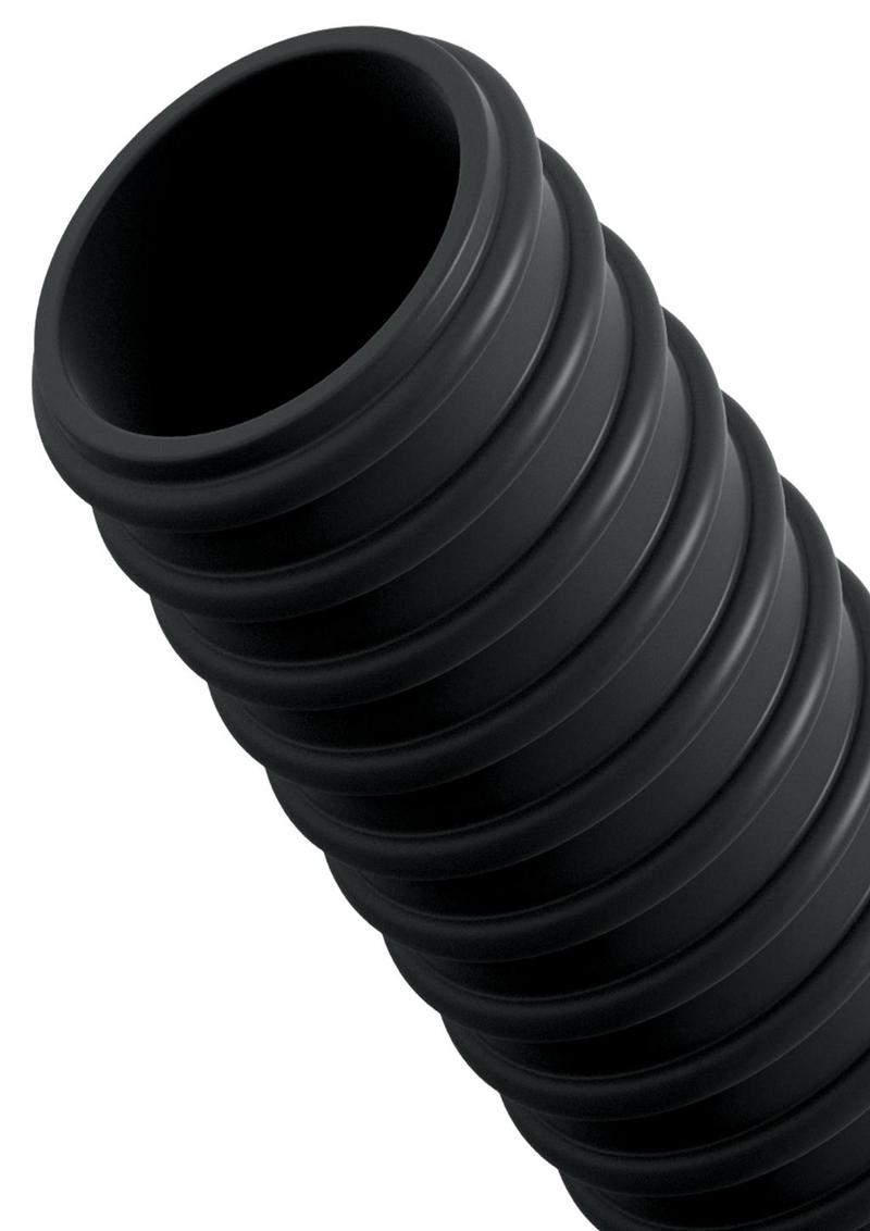 Sir Richard's Control Ribbed Silicone Erection Enhancer Sleeve - Black