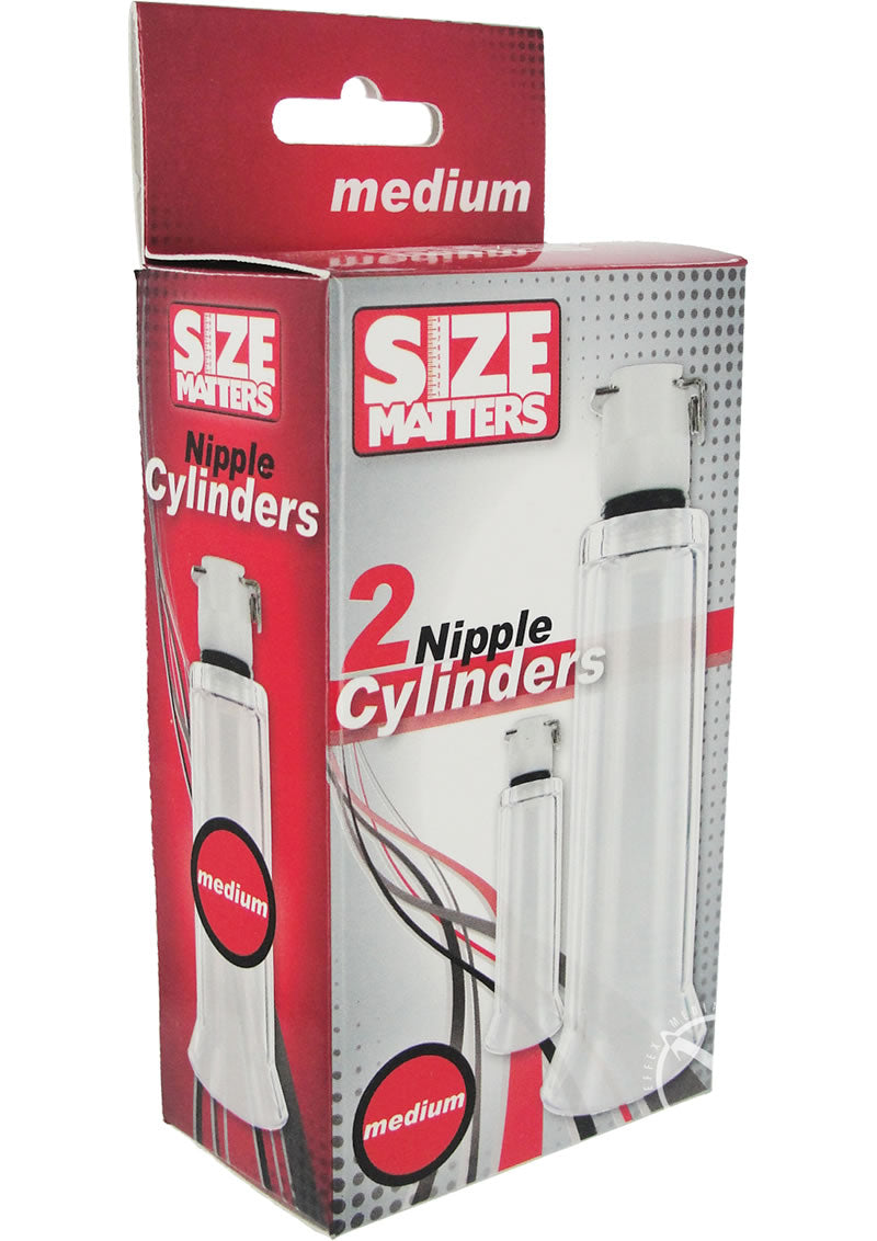 Size Matters Nipple Cylinders - Clear - Medium