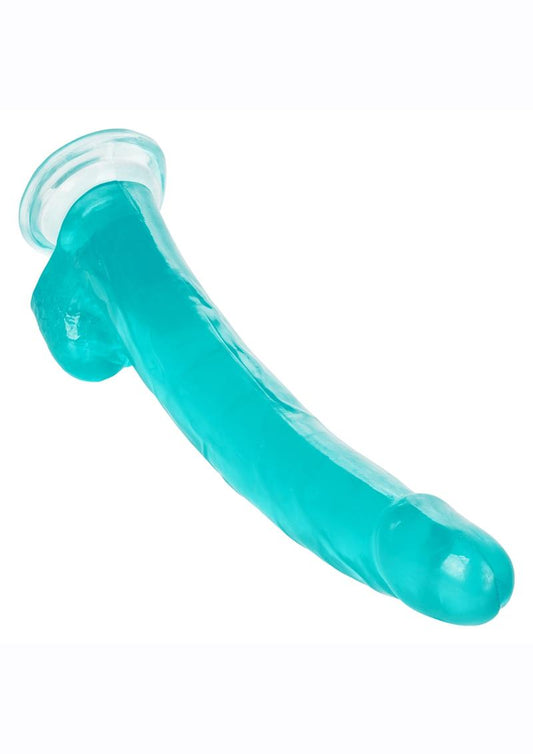 Size Queen Dildo with Balls - Blue - 12in