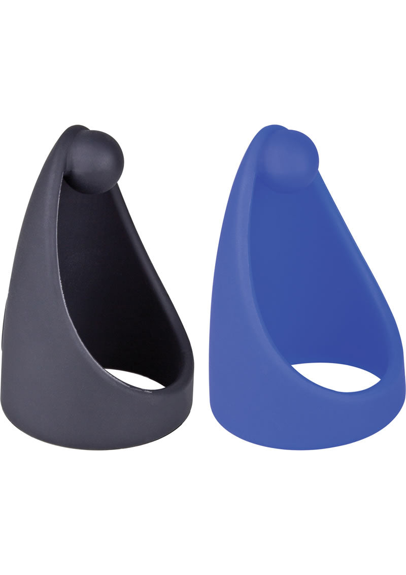 Sling O Silicone Ring with Contoured Sling Cock Rings Waterproof - Assorted Colors - 6 Each Per Box