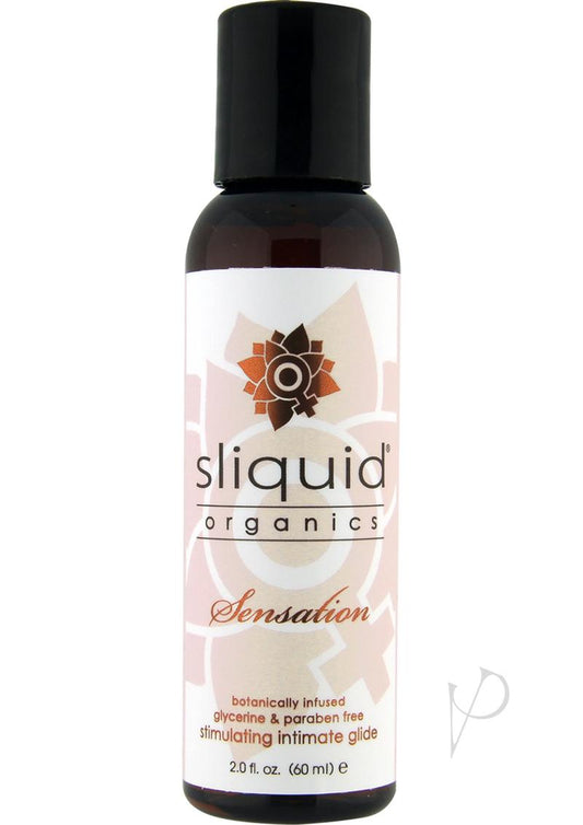 Sliquid Organics Sensations Botanically Infused Stimulating Intimate Glide Lubricant - 2oz