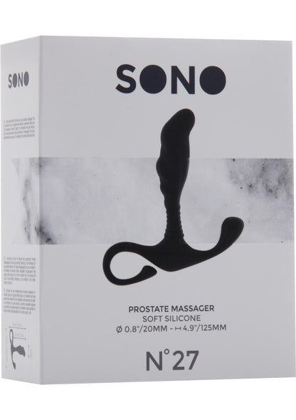 Sono No 27 Silicone Prostate Massager - Black